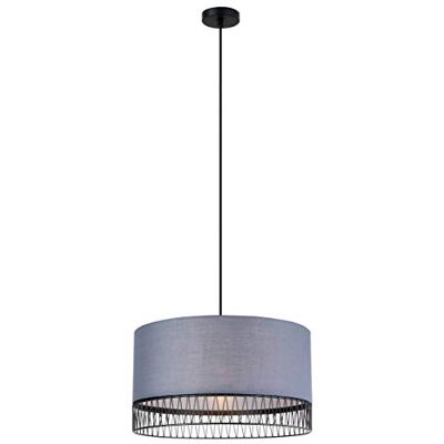 LUSSIOL 250616 hanglamp, 60 W, stof/metaal LUSSIOL 250616 hanglamp, 60 W, stof/metaal