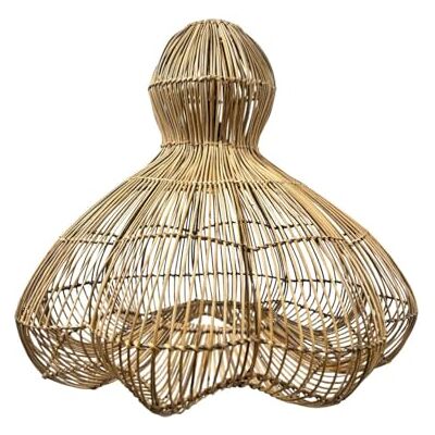 Lumisky Natuurlijke ronde rotan lampenkap, bohostijl, H53 cm, voor elektrische vatting E27 Lumisky Natuurlijke ronde rotan lampenkap, bohostijl, H53 cm, voor elektrische vatting E27
