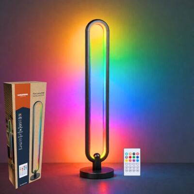 Grundig RGB Vloerlamp 104,5 cm LED Staande Lamp met Afstandsbediening en Muziekmodus Sfeerverlichting met Timet tot 4 Uur Gaming Lamp RGB en Wit Licht Grundig RGB Vloerlamp 104,5 cm LED Staande Lamp met Afstandsbediening en Muziekmodus Sfeerverlichting met Timet tot 4 Uur Gaming Lamp RGB en Wit Licht