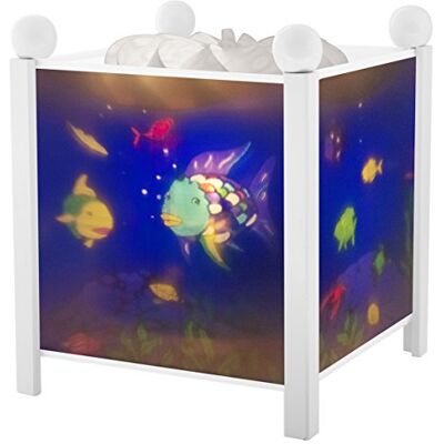 TROUSSELIER Nachtlamp, snowshoe Pair 12 V "Magic Lantern Rainbow Fish", 4366 wit TROUSSELIER Nachtlamp, snowshoe Pair 12 V "Magic Lantern Rainbow Fish", 4366 wit