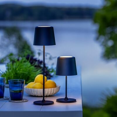 Lightbox LED tafellamp voor binnen & buiten 37 cm / 23 cm hoogte, Ø 10 cm Draagbare LED tafellamp voor buiten, 37 cm, 310lm, touchdimmer, USB, zwart Lightbox LED tafellamp voor binnen & buiten 37 cm / 23 cm hoogte, Ø 10 cm Draagbare LED tafellamp voor buiten, 37 cm, 310lm, touchdimmer, USB, zwart