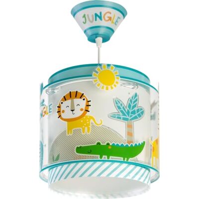 Dalber My Little Jungle Kinderhanglamp, Jungledieren, Meerkleurig, 76112M, E27, Kinderlampen, Kinderkamer Dalber My Little Jungle Kinderhanglamp, Jungledieren, Meerkleurig, 76112M, E27, Kinderlampen, Kinderkamer