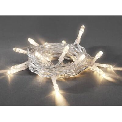 Konstsmide 1408-103 LED lichtketting/voor binnen (IP20) / VDE-getest/batterijvoeding: 2 x AA 1,5 V (excl.) / met schakelaar en 6 uur timer / 20 warm witte diodes/transparante kabel Konstsmide 1408-103 LED lichtketting/voor binnen (IP20) / VDE-getest/batterijvoeding: 2 x AA 1,5 V (excl.) / met schakelaar en 6 uur timer / 20 warm witte diodes/transparante kabel