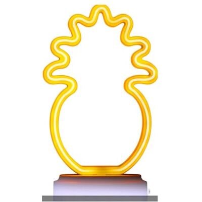 Grundig Neon Lamp Oplaadbare Tafellamp met USB-C incl. Kabel Neon Verlichting Ananas 23,5x11,2cm Geel Grundig Neon Lamp Oplaadbare Tafellamp met USB-C incl. Kabel Neon Verlichting Ananas 23,5x11,2cm Geel