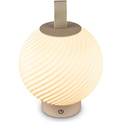 Briloner Oplaadbare led-tafellamp IP44 met touch-bediening, dimbaar, warm wit licht, USB-C opladen, nachtlampje, bedlamp, batterijlamp, 18 x 25 cm, beige Briloner Oplaadbare led-tafellamp IP44 met touch-bediening, dimbaar, warm wit licht, USB-C opladen, nachtlampje, bedlamp, batterijlamp, 18 x 25 cm, beige