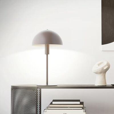 Lightbox paddenstoel tafellamp 36 cm hoog bureaulamp voor thuiskantoor Paddestoel tafellamp, 36 cm hoog, E14, metaal, taupe/zilverkleurig Lightbox paddenstoel tafellamp 36 cm hoog bureaulamp voor thuiskantoor Paddestoel tafellamp, 36 cm hoog, E14, metaal, taupe/zilverkleurig