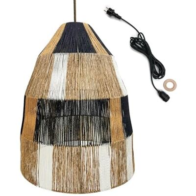 Lumisky Hanglamp voor buiten, ZAHARA OUTDOOR Kabel, van natuurlijk touw, boho-stijl, 5 m kabellengte Lumisky Hanglamp voor buiten, ZAHARA OUTDOOR Kabel, van natuurlijk touw, boho-stijl, 5 m kabellengte