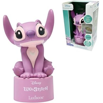 Lexibook , Disney Stitch, Bluetooth-luidspreker nachtlampje Angel, roze, NS02D1 Lexibook , Disney Stitch, Bluetooth-luidspreker nachtlampje Angel, roze, NS02D1