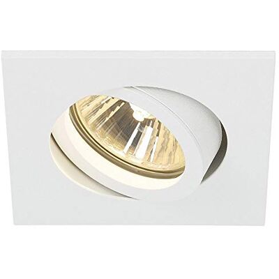 SLV plafondinbouwarmatuur NEW TRIA 68 square/spot, schijnwerper, plafondspot, plafondarmatuur, inbouwarmatuur led, binnenverlichting / GU10 50 W wit SLV plafondinbouwarmatuur NEW TRIA 68 square/spot, schijnwerper, plafondspot, plafondarmatuur, inbouwarmatuur led, binnenverlichting / GU10 50 W wit