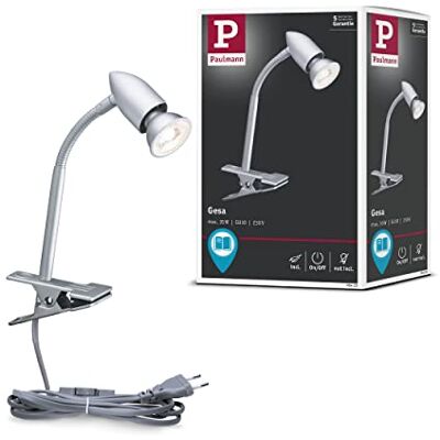 Paulmann 95425 leeslamp klemspot Gesa max. 35 watt schilderijlamp chroom mat schilderijlicht metaal, kunststof opzetlamp GU10 Paulmann 95425 leeslamp klemspot Gesa max. 35 watt schilderijlamp chroom mat schilderijlicht metaal, kunststof opzetlamp GU10