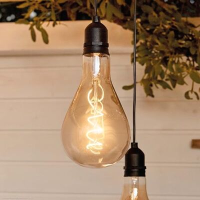 Hellum Led-hanglamp met batterij en afstandsbediening, gouden gloeilamp zonder stroom voor buiten en binnen, waterdichte decoratieve hanglamp met timer voor bruiloft, outdoor, party, Kerstmis 524376 Hellum Led-hanglamp met batterij en afstandsbediening, gouden gloeilamp zonder stroom voor buiten en binnen, waterdichte decoratieve hanglamp met timer voor bruiloft, outdoor, party, Kerstmis 524376