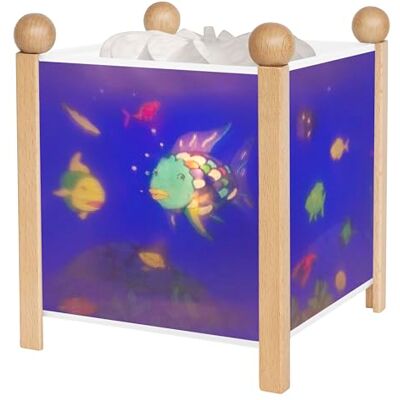 TROUSSELIER Magische Laterne ""Regenbogenfisch"" von Gehäuse natur TROUSSELIER Magische Laterne ""Regenbogenfisch"" von Gehäuse natur