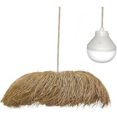 Lumisky Havana Nomad hanglamp van zeegras in boho-stijl met wit/RGB led-lamp Lumisky Havana Nomad hanglamp van zeegras in boho-stijl met wit/RGB led-lamp