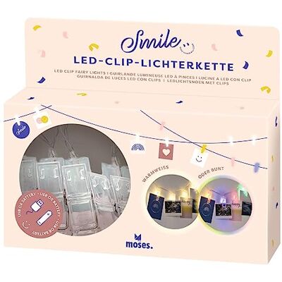 moses . Led-clip-lichtsnoer, lichtketting met twee kleurmodi, warmwit of kleurrijk licht, 10 clips voor het ophangen van foto's, kaarten en herinneringen, werkt via micro-USB-kabel of batterijen moses . Led-clip-lichtsnoer, lichtketting met twee kleurmodi, warmwit of kleurrijk licht, 10 clips voor het ophangen van foto's, kaarten en herinneringen, werkt via micro-USB-kabel of batterijen