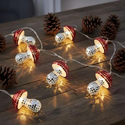 Talking Tables Batterij aangedreven paddestoel LED Indoor String Lights, Kerst Tafel Party Decoraties, Alice in Wonderland Decor Xmas Gift, Secret Santa, Kous Filler, Bruiloft Pasen 1.6m Talking Tables Batterij aangedreven paddestoel LED Indoor String Lights, Kerst Tafel Party Decoraties, Alice in Wonderland Decor Xmas Gift, Secret Santa, Kous Filler, Bruiloft Pasen 1.6m