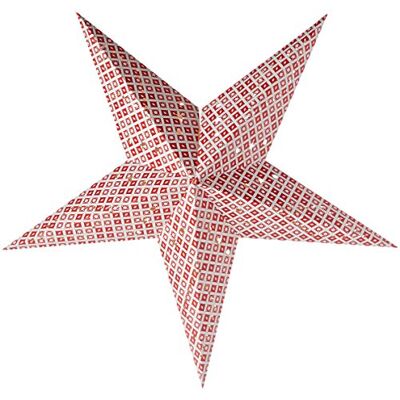 LEALIGHT blachere illumination Blachere JT160RBL ster van kerst rood en wit papier LEALIGHT blachere illumination Blachere JT160RBL ster van kerst rood en wit papier