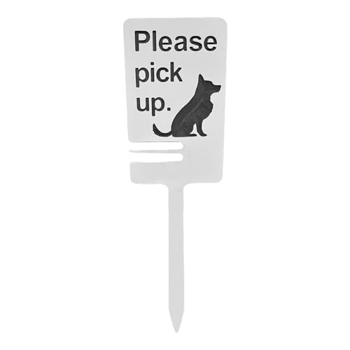 Nixieen Geen plassen/poepen hondenbord, tuinborden met inzet Houten waarschuwingsborden Beschermend Geen Pooping Dog Signs Geen Hondenpoep Yard Sign Tool-Free voor Garden Yard Park Lawn