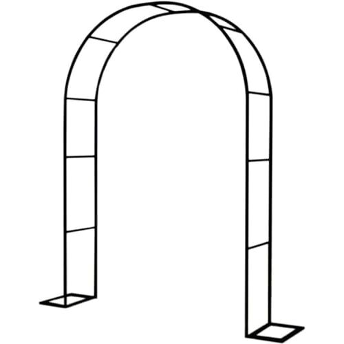 SEVSO Zwart stalen tuin prieel huwelijksboog metalen prieel pergola buisframe traliewerk boog voor klimplanten rozen wijnstokken 120 cm 140 cm 240 cm breed,Wit,W3M*H2.2M