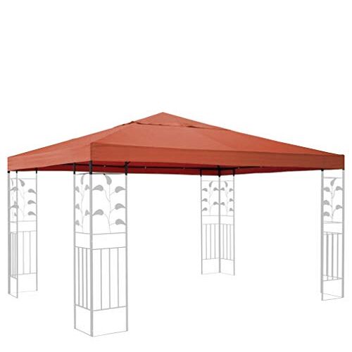 QUICK STAR Vervangend dak voor bladeren, paviljoen, 3 x 3 m, paviljoen, terra reserve-overtrek