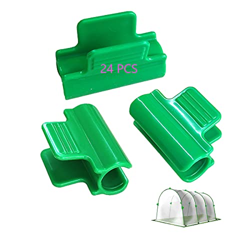 HH-LIFE 24 stks kas buis clip voor Ø16 ~ 17mm (0.63 ~ 0.7 cm) buis, tuin gebouwen buis clip rij cover net tunnel hoepel clips