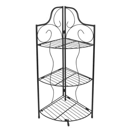 Windhager Bloemenrek, metaal, voor buiten, plantenhoekrek, plantenstandaard, balkon, inklapbaar, bloementrap, schoenenrek voor binnen en buiten, 100 x 32 x 32 cm (h x b x d)