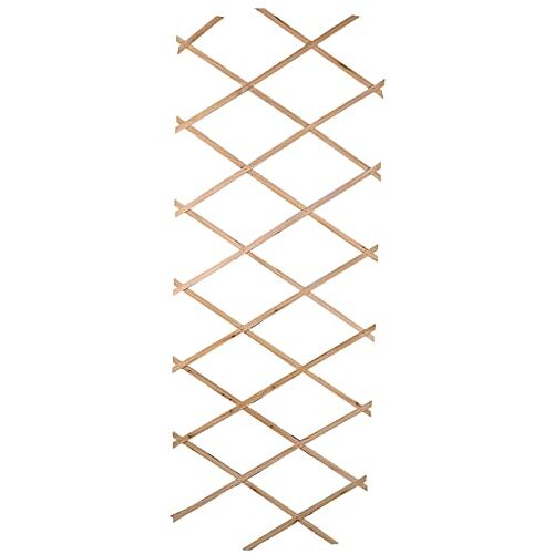 Spetebo Houten rankrooster, uittrekbaar, 180 x 90 cm, schaarspalier voor klimplanten, tuinbloemen, spalier, planten, klimhulp, schaarrooster, houten rooster