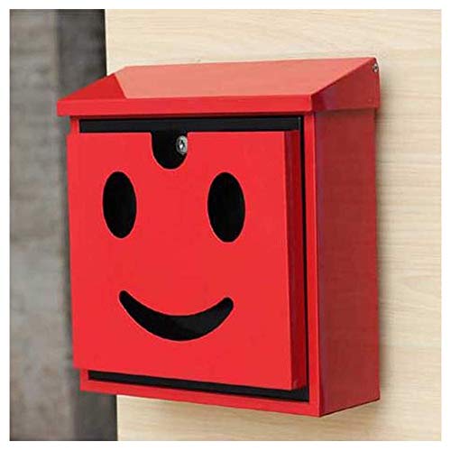 LDLLDL Brievenbussen Buitenbrievenbus Wandmontage Wit Stereo Smile Mailbox Brievenbus Box Postbox Suggestie Box