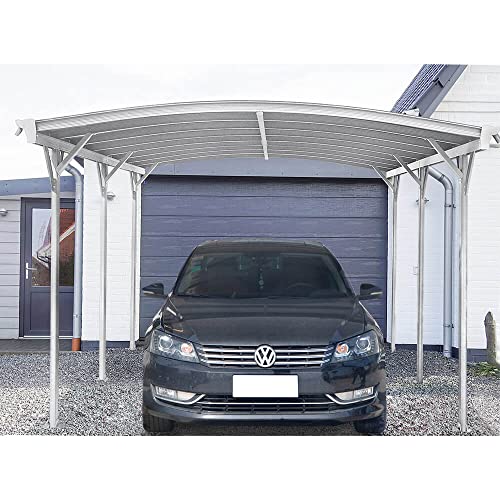 Home Deluxe Design carport FALO, wit afmetingen: 505 x 300 x 226 / 240 cm incl. montagemateriaal I autooverkapping garage schuilplaats