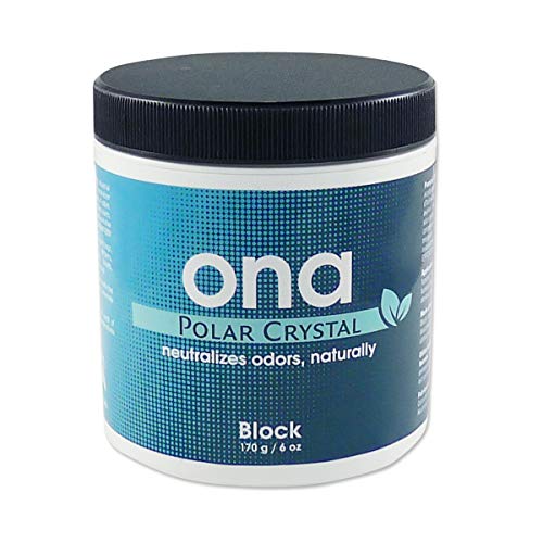 ONA BLOCK POLAR CRYSTAL geurneutralisator, 175 g blik voor 15 m²