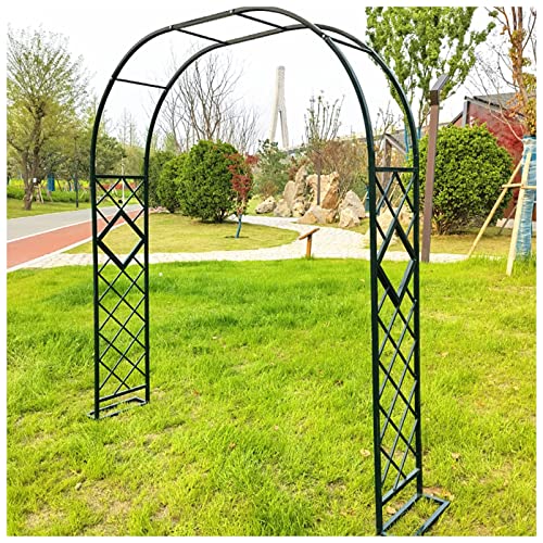 LQSSA Tuinboog, pergola -Arbor rozenboog, voor rozenklimsteunboog, buiten/groen/180 x 230 cm