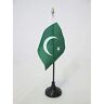 AZ FLAG Pakistan Tafelvlag 15x10 cm Pakistaanse Bureaivlag 15 x 10 cm gouden speerblad