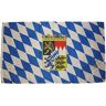 Buddel-Bini Vlag Vaandel ca. 90 x 150 cm: Beieren met wapen Beierse Beierse vlag