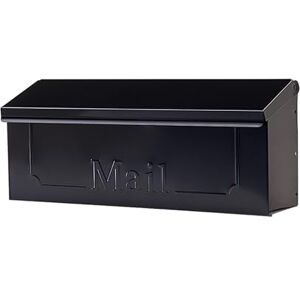 ARCHITECTURAL MAILBOXES Townhouse verzinkt staal, wandmontage brievenbus, zwart ARCHITECTURAL MAILBOXES Townhouse verzinkt staal, wandmontage brievenbus, zwart