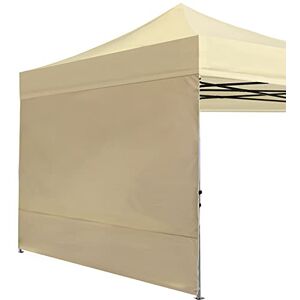ABCCANOPY Instant zonnescherm voor partytent, 304 x 304 cm, alleen zijwand alleen, geen frame en bovenkant, beige ABCCANOPY Instant zonnescherm voor partytent, 304 x 304 cm, alleen zijwand alleen, geen frame en bovenkant, beige