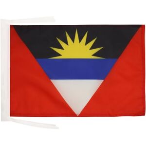 AZ FLAG - Antigua en Barbuda - 45x30 cm - Naden genaaide randen - Vlag AZ FLAG - Antigua en Barbuda - 45x30 cm - Naden genaaide randen - Vlag