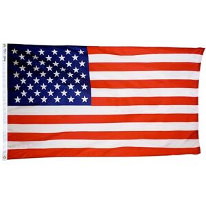 Annin Flagmakers Verenigde Staten VS geverfd nylon indoor outdoor vlag doorvoertules 5' X 8' Annin Flagmakers Verenigde Staten VS geverfd nylon indoor outdoor vlag doorvoertules 5' X 8'