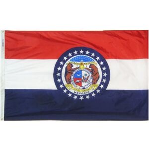 Annin Flagmakers Missouri State Flag 3x5 ft. Nylon SolarGuard Nyl-Glo 100% Gemaakt in USA naar officiële staatsontwerp specificaties door . Model 142960 Annin Flagmakers Missouri State Flag 3x5 ft. Nylon SolarGuard Nyl-Glo 100% Gemaakt in USA naar officiële staatsontwerp specificaties door . Model 142960