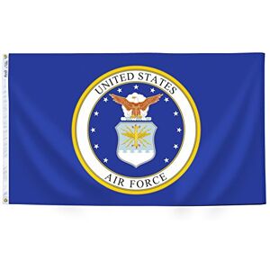 Annin Flagmakers U.S. Airforce Military Flag USA-Made to Official Specifications, Officially Licensed, 3 x 5 Feet (Model 439010) Annin Flagmakers U.S. Airforce Military Flag USA-Made to Official Specifications, Officially Licensed, 3 x 5 Feet (Model 439010)