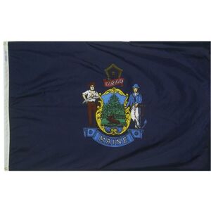 Annin Flagmakers Maine State Vlag 3x5 ft. Nylon SolarGuard Nyl-Glo 100% Gemaakt in de VS naar officiële staatsontwerp specificaties door . model 142260 Annin Flagmakers Maine State Vlag 3x5 ft. Nylon SolarGuard Nyl-Glo 100% Gemaakt in de VS naar officiële staatsontwerp specificaties door . model 142260