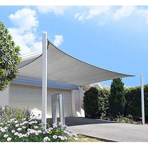 diig Patio zonnescherm zeilluifel, 25 cm x 30 cm, rechthoekige schaduwdoek met blokkering en zonneschermstof buitenhoes voor pergola, achtertuin, tuin (grijze kleur) diig Patio zonnescherm zeilluifel, 25 cm x 30 cm, rechthoekige schaduwdoek met blokkering en zonneschermstof buitenhoes voor pergola, achtertuin, tuin (grijze kleur)