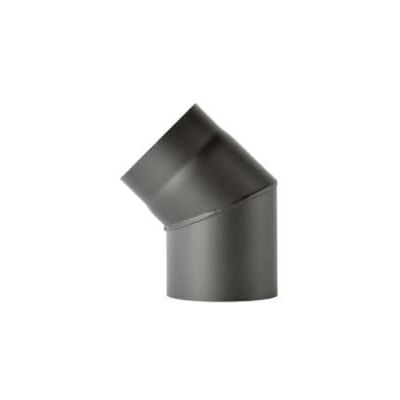 FIREFIX Ovenboog van staal Ø 2 mm (buisbuis Ø 150 mm) voor Senotherm oven en vuur, zwart, 45 graden, zonder reinigingsdeur FIREFIX Ovenboog van staal Ø 2 mm (buisbuis Ø 150 mm) voor Senotherm oven en vuur, zwart, 45 graden, zonder reinigingsdeur