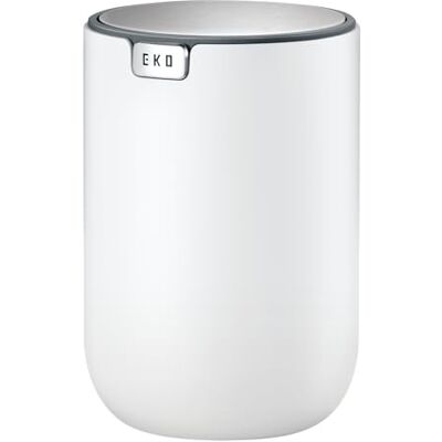 EKO Mini-prullenbak voor op het bureau met scharnierend deksel, 0,4 gallon, kleine ronde prullenbak voor op het bureau, thuis of in de auto (wit) EKO Mini-prullenbak voor op het bureau met scharnierend deksel, 0,4 gallon, kleine ronde prullenbak voor op het bureau, thuis of in de auto (wit)