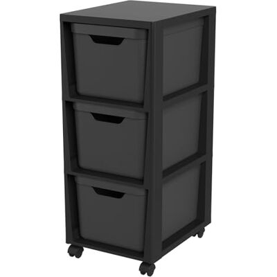 Rotho Jive Mülltrennsystem Set Set van 3 afvalscheidingssystemen 30l voor de keuken, Kunststof (PP gerecycleerd), donkergrijs/wit/geel, 3 x 30l (39.8 x 29.8 x 50.1 cm) Rotho Jive Mülltrennsystem Set Set van 3 afvalscheidingssystemen 30l voor de keuken, Kunststof (PP gerecycleerd), donkergrijs/wit/geel, 3 x 30l (39.8 x 29.8 x 50.1 cm)