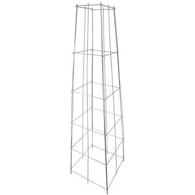 Windhager klimrek piramide voor planten metaal, 16-40 x 144 cm zilver trellis tuin, plant ondersteuning, klimhulp voor planten, klimrek roestvrij Windhager klimrek piramide voor planten metaal, 16-40 x 144 cm zilver trellis tuin, plant ondersteuning, klimhulp voor planten, klimrek roestvrij
