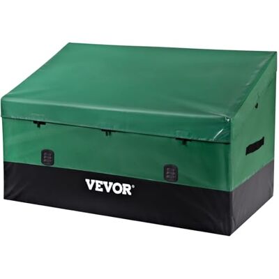 VEVOR VEOVR outdoor opbergdoos, 230 gallon waterdichte PE dekdekdoos met gegalvaniseerd frame, bescherming voor alle weersomstandigheden en draagbaar, voor kamperen, tuin, zwembad en tuin, bruin en blauw VEVOR VEOVR outdoor opbergdoos, 230 gallon waterdichte PE dekdekdoos met gegalvaniseerd frame, bescherming voor alle weersomstandigheden en draagbaar, voor kamperen, tuin, zwembad en tuin, bruin en blauw