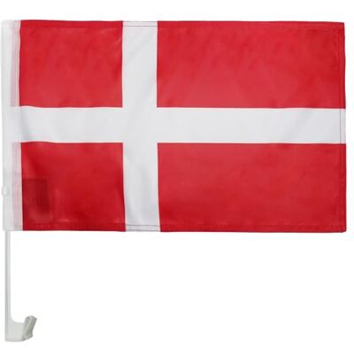 AZ FLAG Autovlag Denemarken 45x30 cm Mesh Polyester Zuignap Buitengebruik autovlag Danmark gestikte weerbestendige afwerking met kunststof stok AZ FLAG Autovlag Denemarken 45x30 cm Mesh Polyester Zuignap Buitengebruik autovlag Danmark gestikte weerbestendige afwerking met kunststof stok