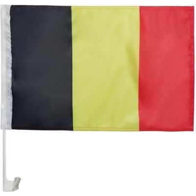 AZ FLAG Autovlag België 45x30 cm Autovlag Belgisch Mesh Polyester Zuignap Buitengebruik autovlag gestikte weerbestendige afwerking met kunststof stok AZ FLAG Autovlag België 45x30 cm Autovlag Belgisch Mesh Polyester Zuignap Buitengebruik autovlag gestikte weerbestendige afwerking met kunststof stok