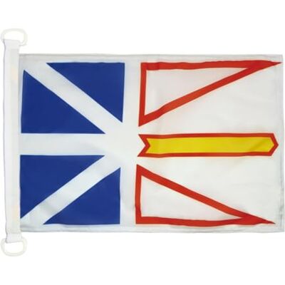 AZ FLAG Bootvlag Newfoundland en Labrador 45x30 cm Plastic Ringen AZ FLAG Bootvlag Newfoundland en Labrador 45x30 cm Plastic Ringen