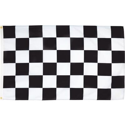 AZ FLAG - Bandiera Scacchi - Bianco Nero - 90x60 - Flag AZ FLAG - Bandiera Scacchi - Bianco Nero - 90x60 - Flag