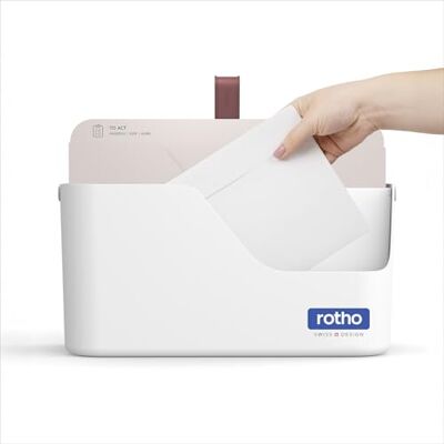 Rotho MyPaper Inbox document organizer MY PAPER Plus, Kunststof (PP) BPA-vrij, wit, (36,4 x 16,8 x 31,7 cm) Rotho MyPaper Inbox document organizer MY PAPER Plus, Kunststof (PP) BPA-vrij, wit, (36,4 x 16,8 x 31,7 cm)